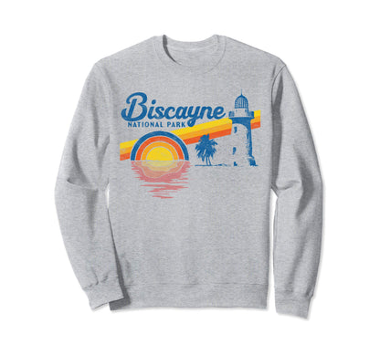 Biscayne National Park 80S Sweatshirt - Minimalist Print Men Women - T-Shirt, Sweatshirt, Hoodie
