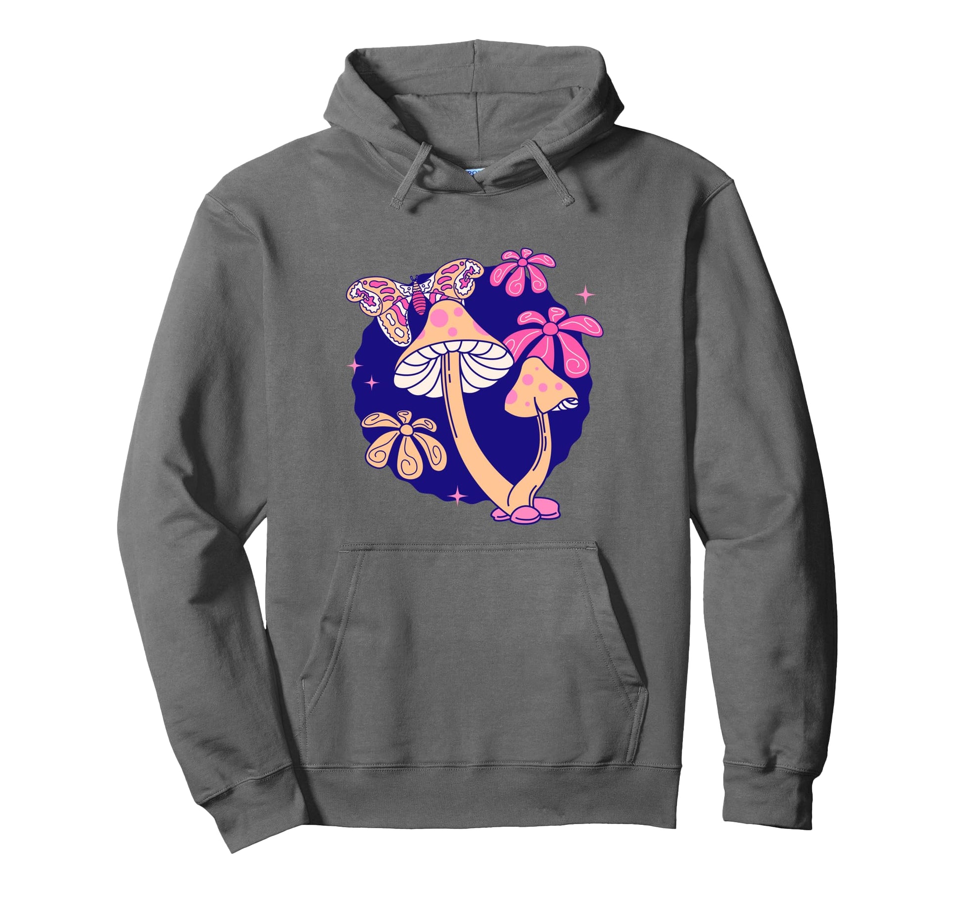 Funny Mushroom Lover Groovy Boho Hoodie - Streetwear Style Unisex - T-Shirt, Sweatshirt, Hoodie