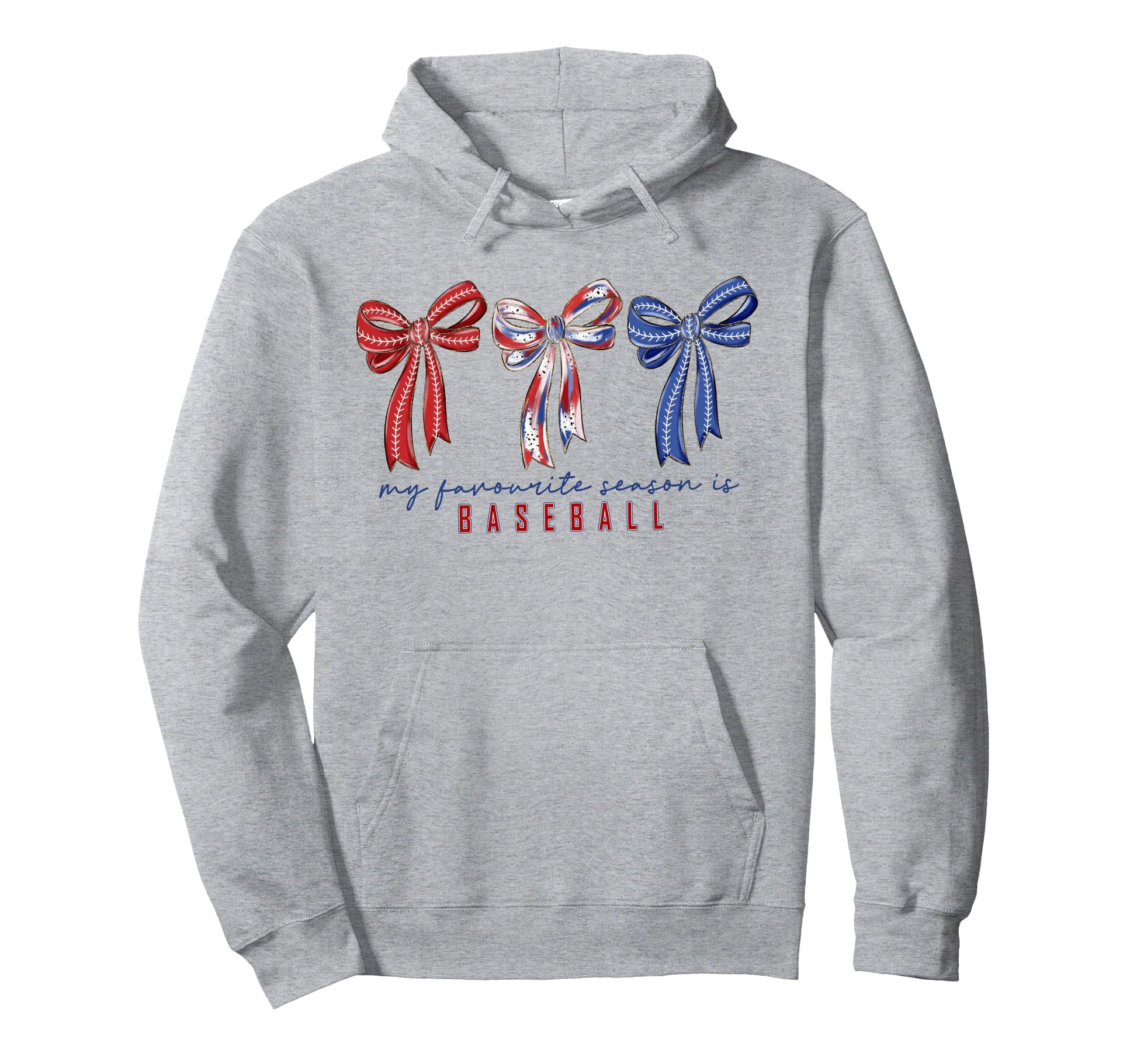 My Favorite Season Is Baseball Hoodie - Novelty Apparel for Adults - T-Shirt, Sweatshirt, Hoodie