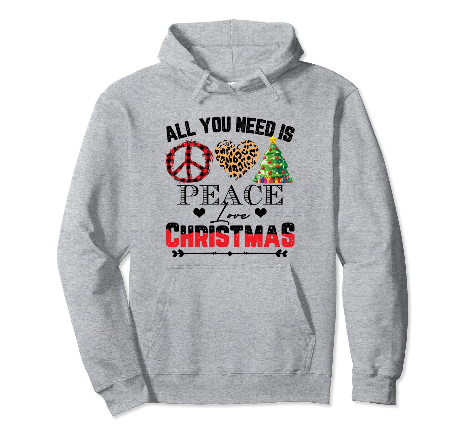 Outift Love Peace Statement Hoodie - Aesthetic Graphic Unisex - T-Shirt, Sweatshirt, Hoodie