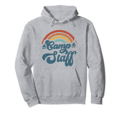 Summer Camp Counselor Staff Groovy Hoodie - Aesthetic Graphic Men Women - T-Shirt, Sweatshirt, Hoodie