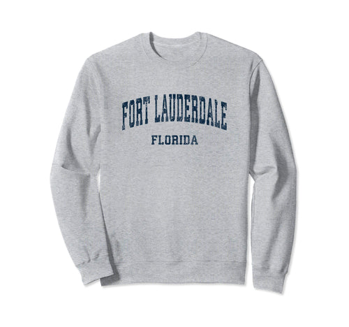 Fort Lauderdale Florida Fl Varsity Sweatshirt - Graphic Print Men Women - T-Shirt, Sweatshirt, Hoodie