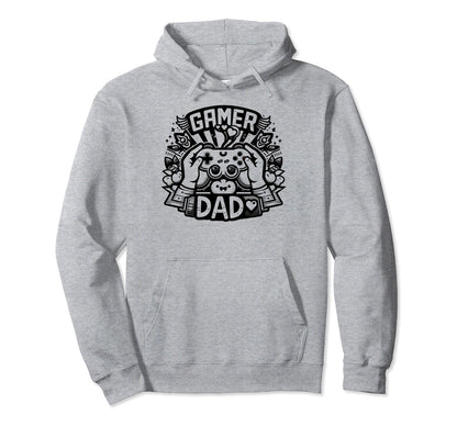 Gamer Dad Game Controller Gaming Video Hoodie - Novelty Apparel Men Women - T-Shirt, Sweatshirt, Hoodie