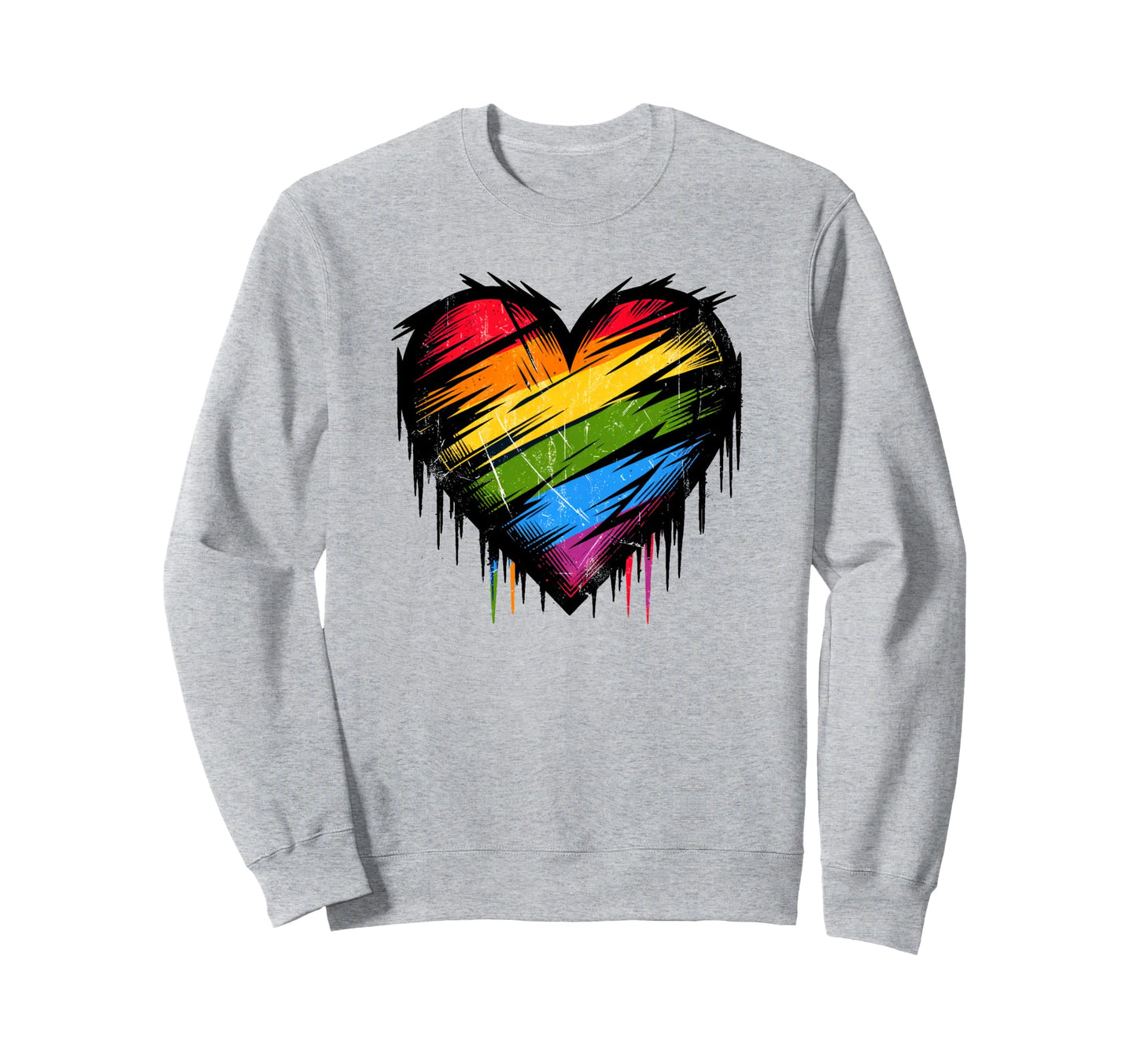 Gay Pride Rainbow Lgbt And Lgbtq Sweatshirt - Aesthetic Graphic Men Women - T-Shirt, Sweatshirt, Hoodie