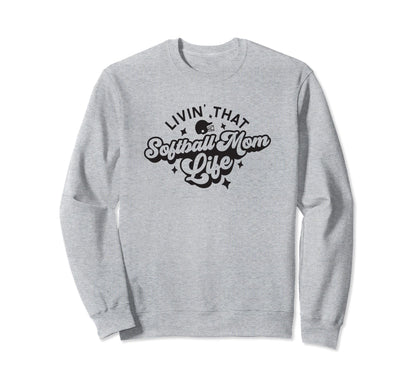 Living That Softball Mom Life Game Day Hoodie - Streetwear Style Men Women - T-Shirt, Sweatshirt, Hoodie