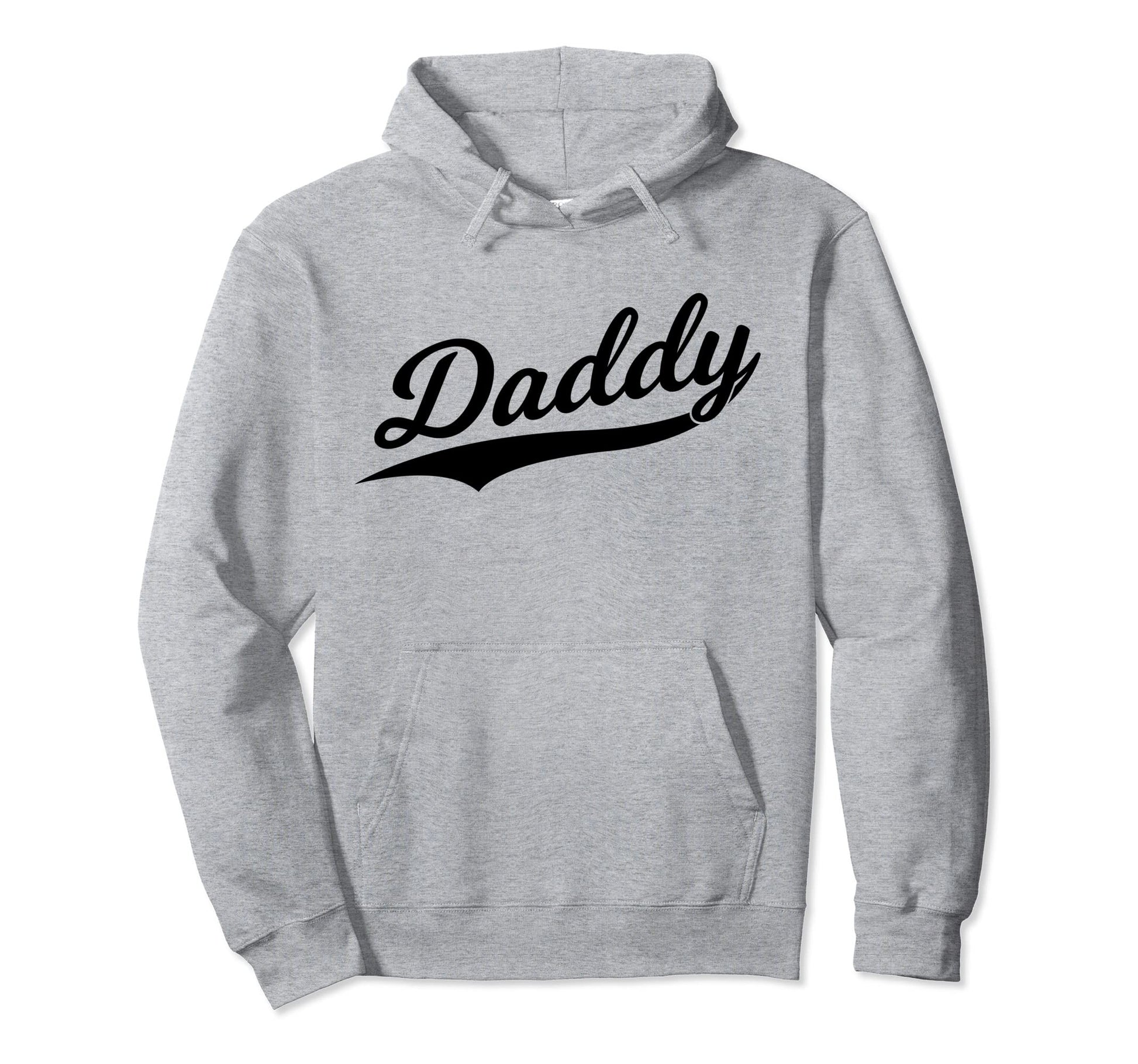 Daddy Baseball Script Cursive Jersey Hoodie - Trendy Graphic for Adults - T-Shirt, Sweatshirt, Hoodie