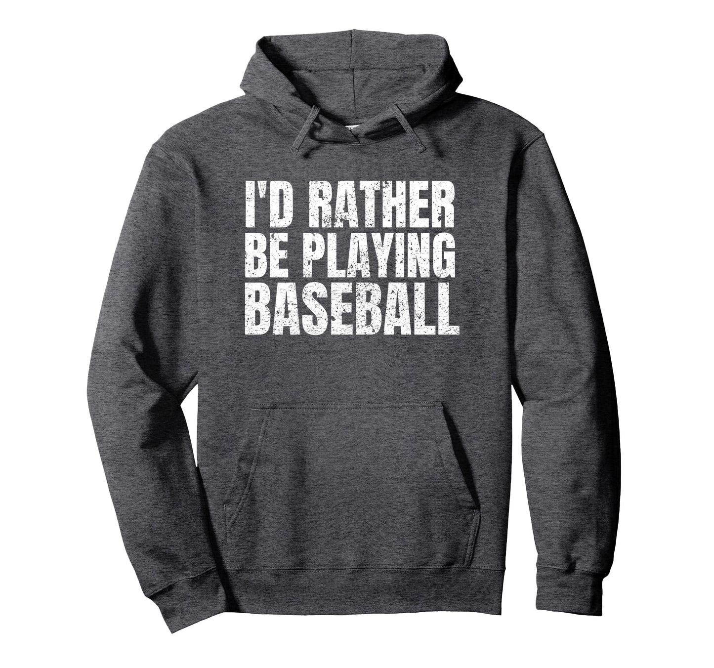 Id Rather Be Playing Baseball Funny Hoodie - Graphic Print for Adults - T-Shirt, Sweatshirt, Hoodie