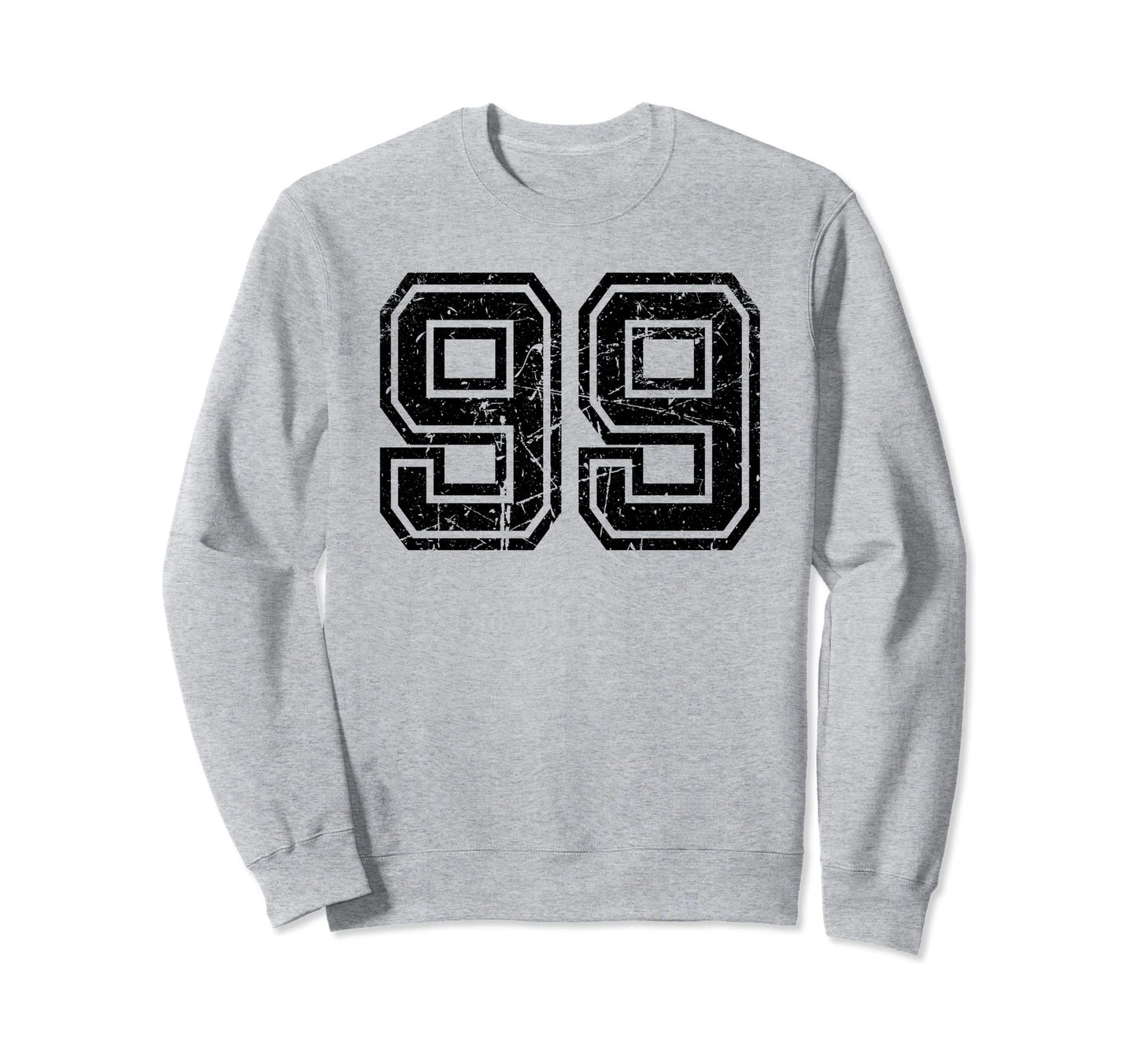 Number 99 Sports Jersey Varsity Lucky Sweatshirt - Novelty Apparel Unisex - T-Shirt, Sweatshirt, Hoodie