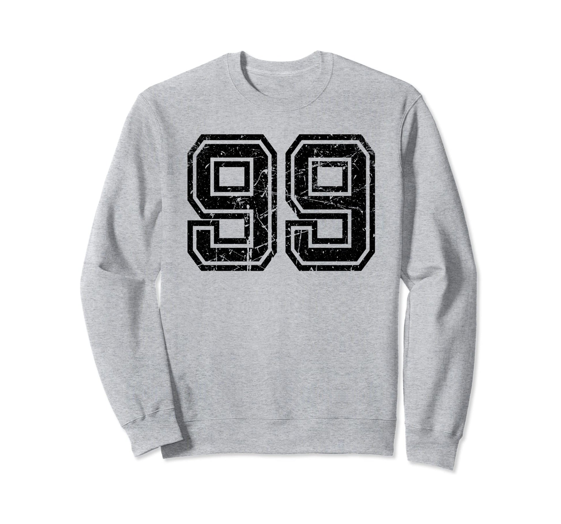 Number 99 Sports Jersey Varsity Lucky Sweatshirt - Novelty Apparel Unisex - T-Shirt, Sweatshirt, Hoodie