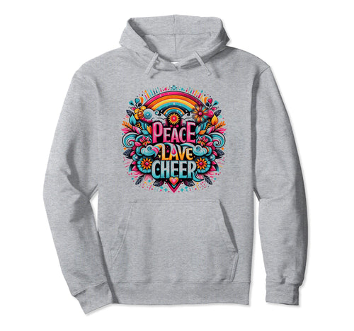Peace Love Cheer Spread Peace Love And Hoodie - Custom Art Print Unisex - T-Shirt, Sweatshirt, Hoodie