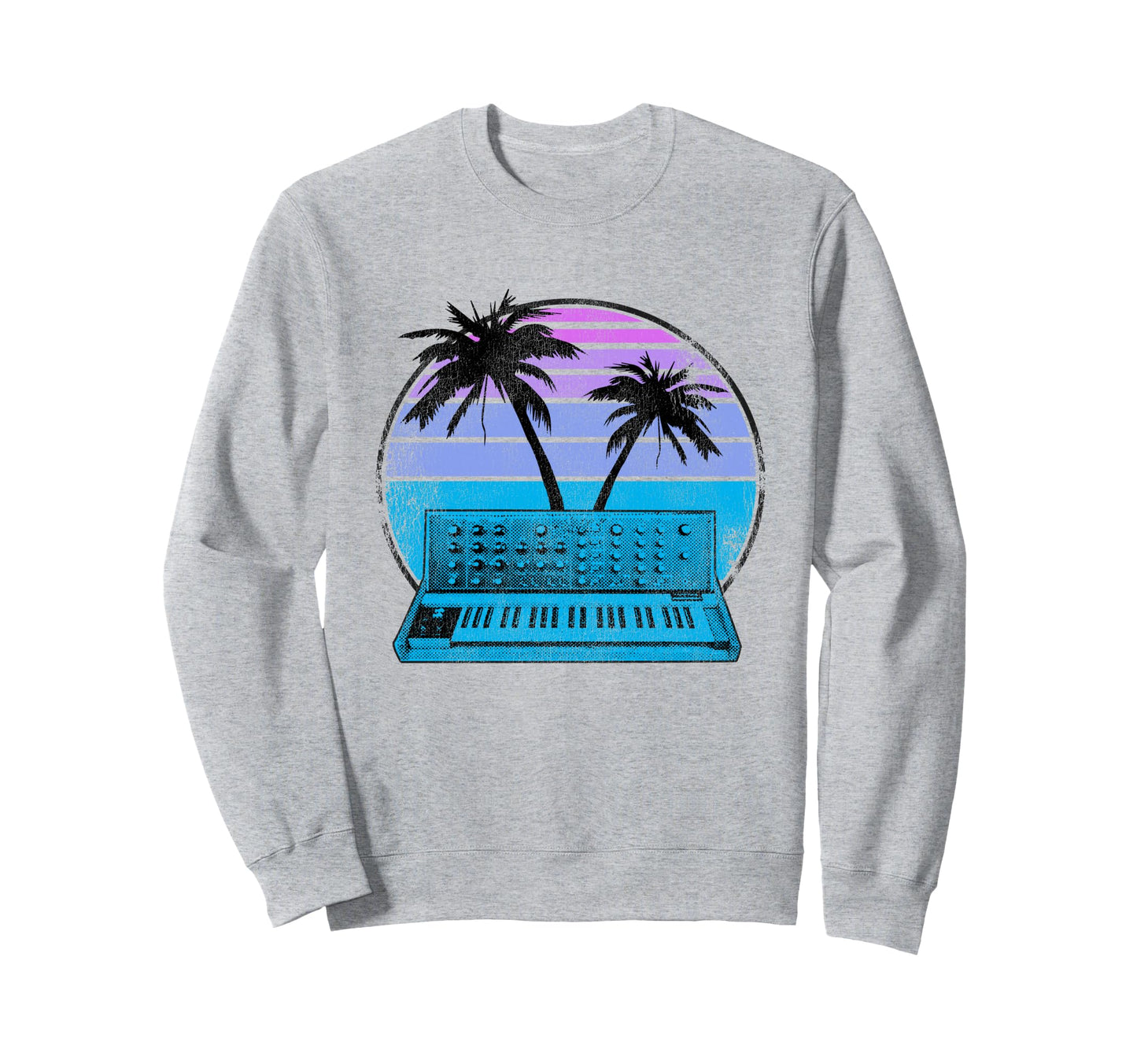 Synthwave Retrowave Pastel Goth Sweatshirt - Fun Novelty Design for Adults - T-Shirt, Sweatshirt, Hoodie