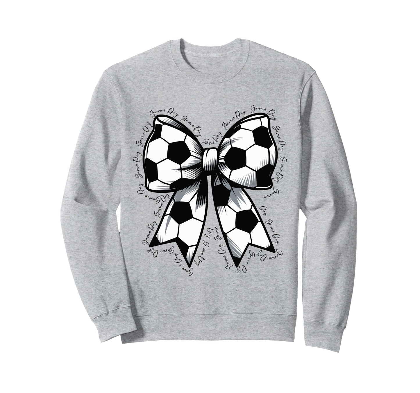 Soccer Game Day Soccer Lover Coquette Sweatshirt - Graphic Print Men Women - T-Shirt, Sweatshirt, Hoodie
