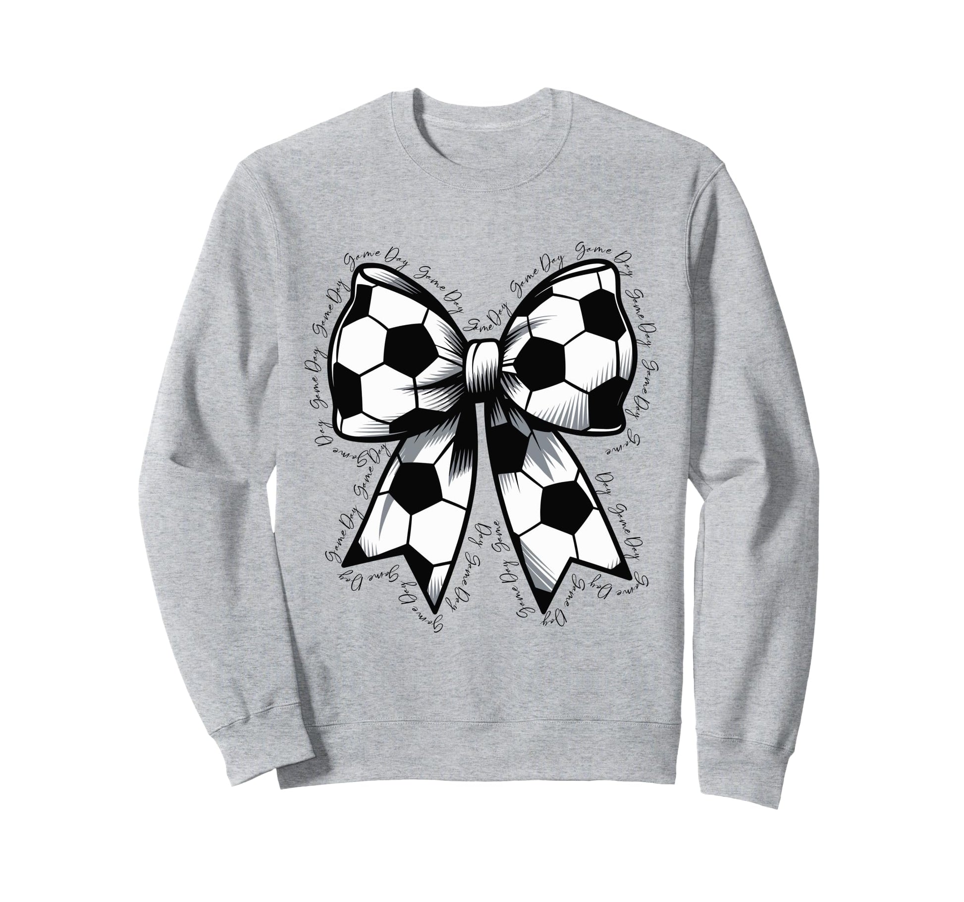 Soccer Game Day Soccer Lover Coquette Sweatshirt - Graphic Print Men Women - T-Shirt, Sweatshirt, Hoodie