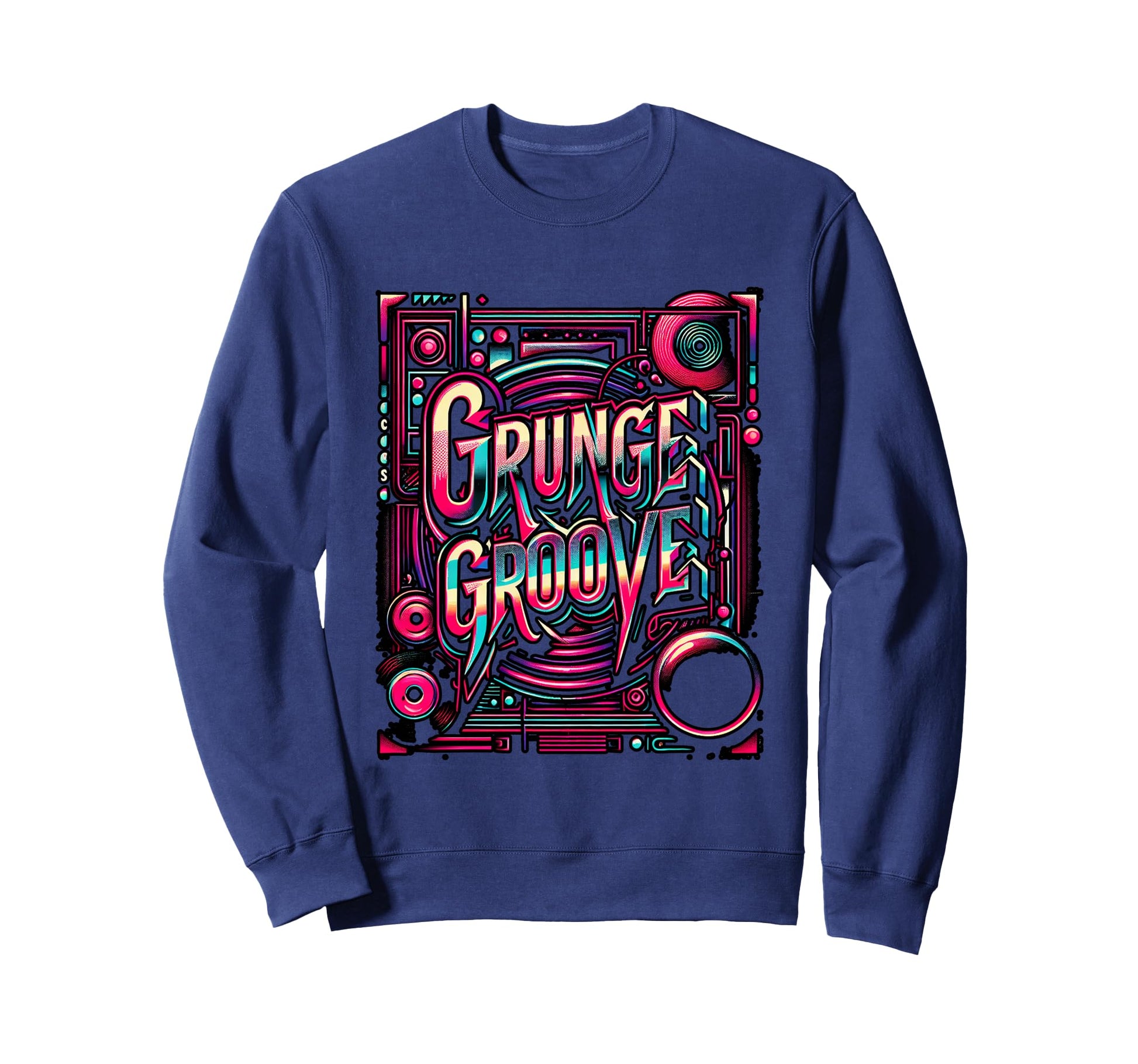 Grunge Groove 90S Alternative Rock Sweatshirt - Fun Novelty Design Unisex - T-Shirt, Sweatshirt, Hoodie