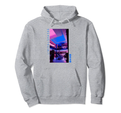 Vaporwave Liminal Spaces Aesthetic Hoodie - Graphic Print for Adults - T-Shirt, Sweatshirt, Hoodie