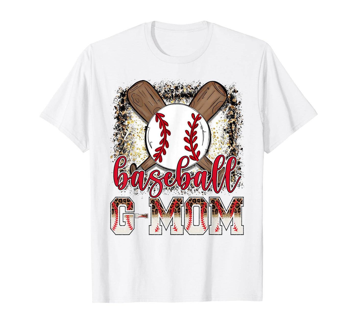 Baseball G Mom Leopard Proud Ball G Mom T-Shirt - Unique Graphic Unisex - T-Shirt, Sweatshirt, Hoodie