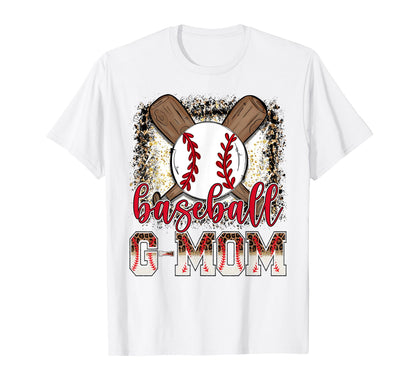 Baseball G Mom Leopard Proud Ball G Mom T-Shirt - Unique Graphic Unisex - T-Shirt, Sweatshirt, Hoodie