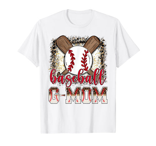 Baseball G Mom Leopard Proud Ball G Mom T-Shirt - Unique Graphic Unisex - T-Shirt, Sweatshirt, Hoodie