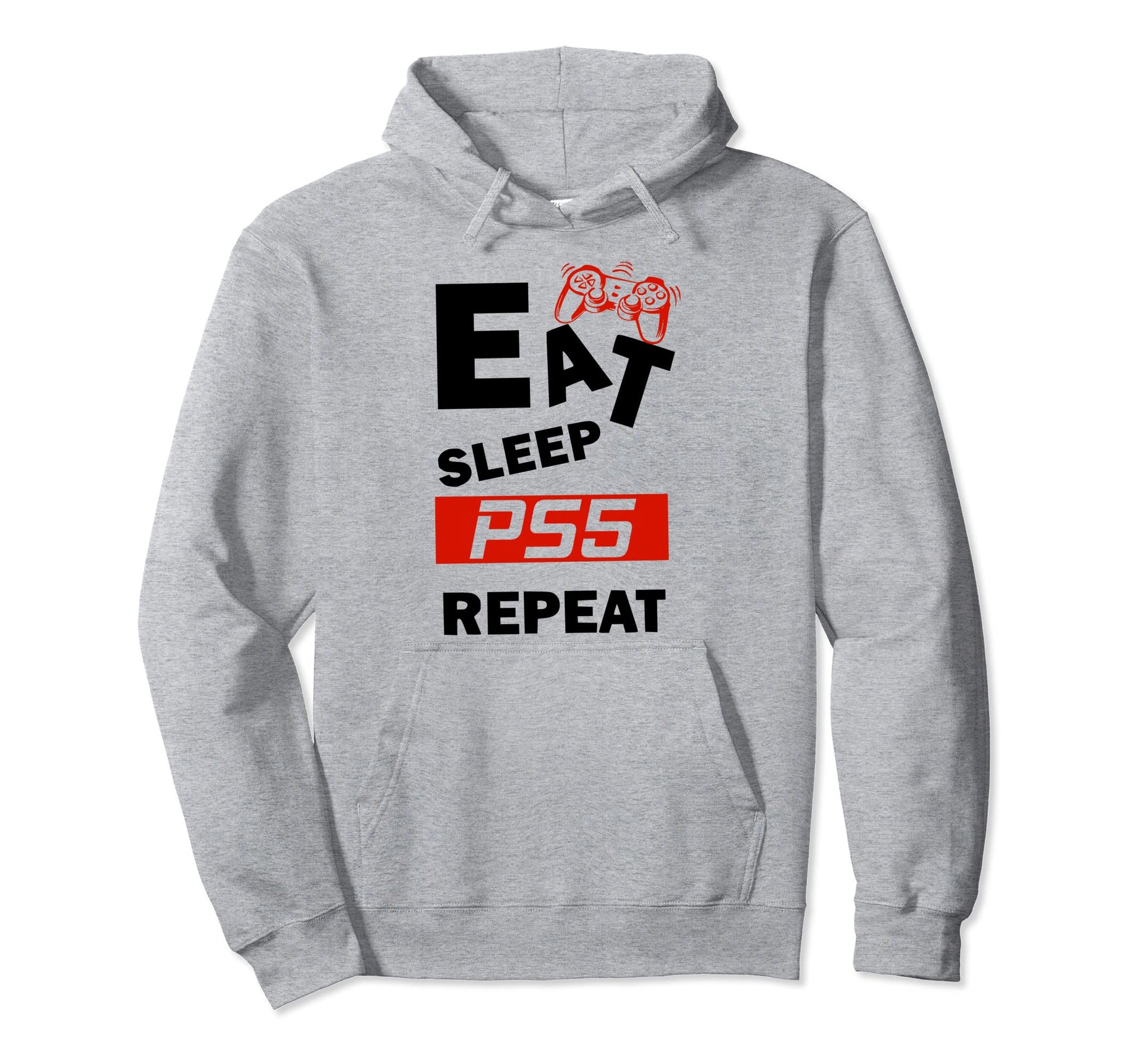 Funny Eat Sleep Ps5 Repeat Gift Lover Hoodie - Aesthetic Graphic Men Women - T-Shirt, Sweatshirt, Hoodie