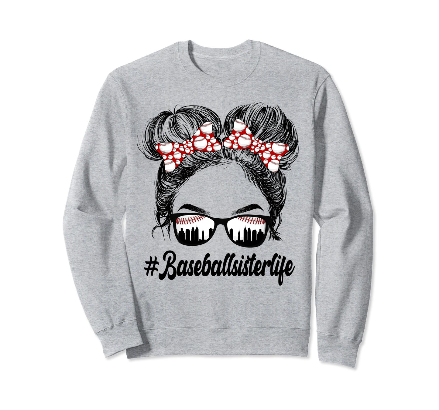 Proud Baseball Sister Baseball Sweatshirt - Custom Art Print Men Women - T-Shirt, Sweatshirt, Hoodie