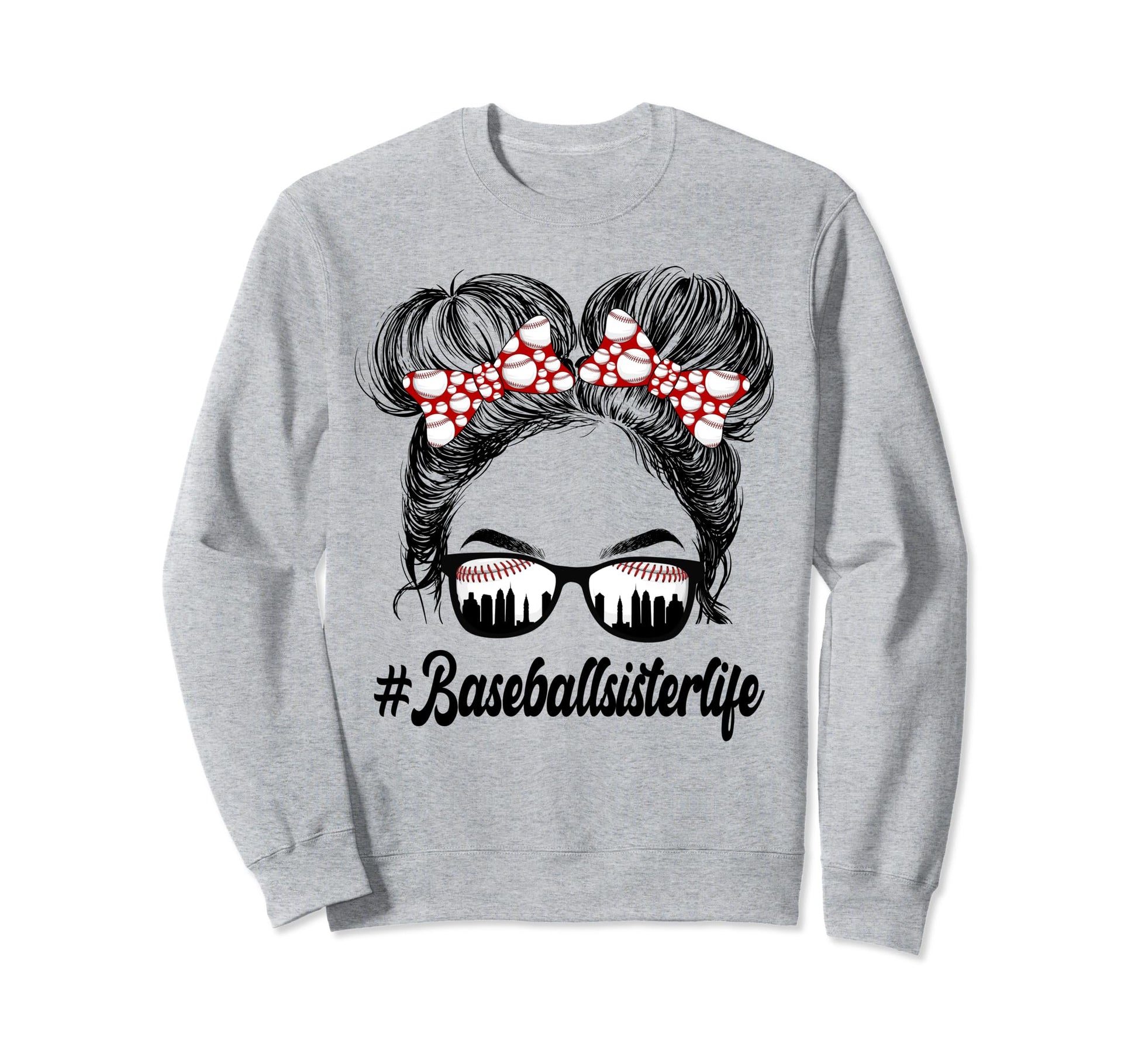 Proud Baseball Sister Baseball Sweatshirt - Custom Art Print Men Women - T-Shirt, Sweatshirt, Hoodie