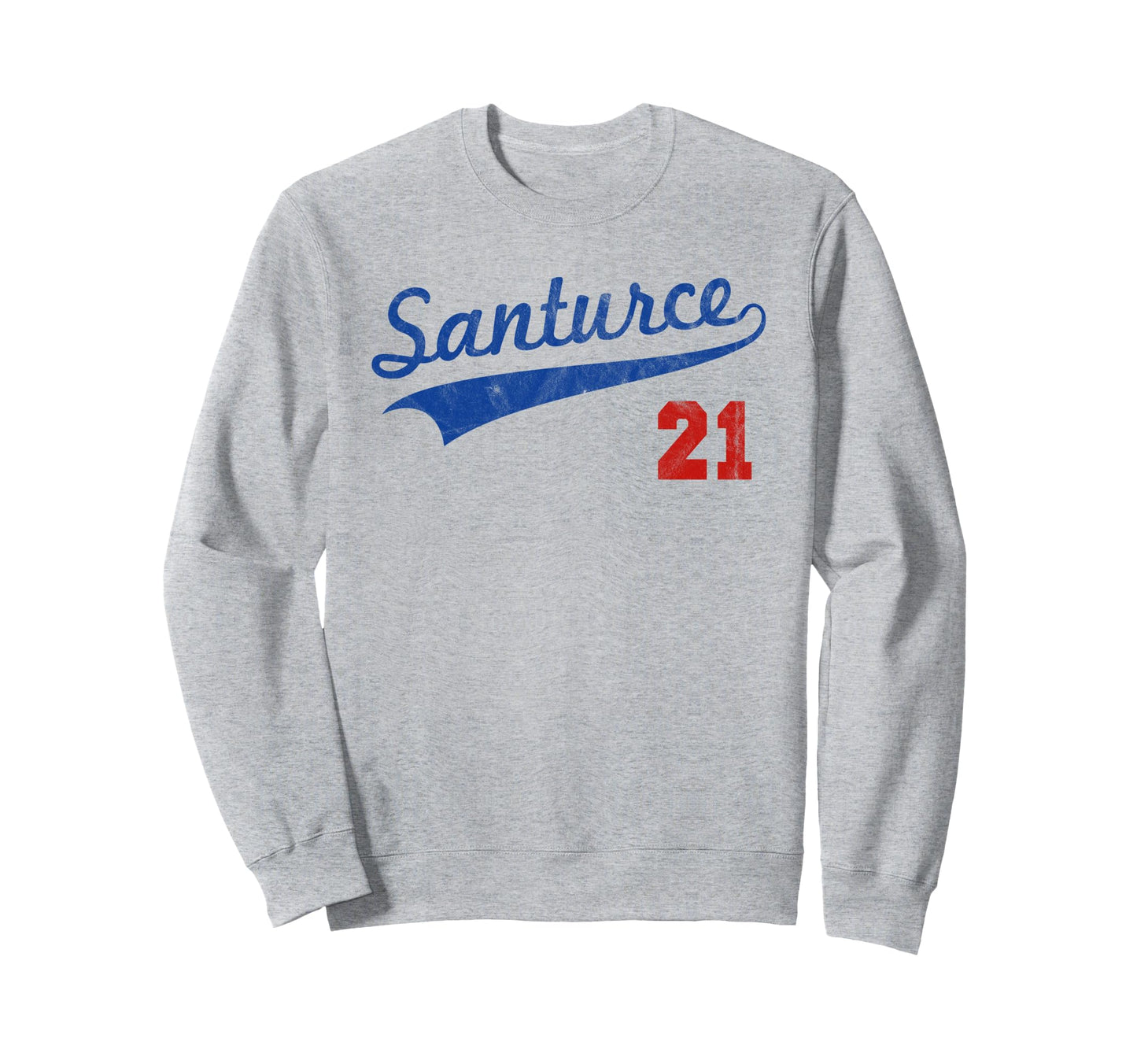 Distressed Santurce 21 Puerto Rico Sweatshirt - Novelty Apparel Men Women - T-Shirt, Sweatshirt, Hoodie
