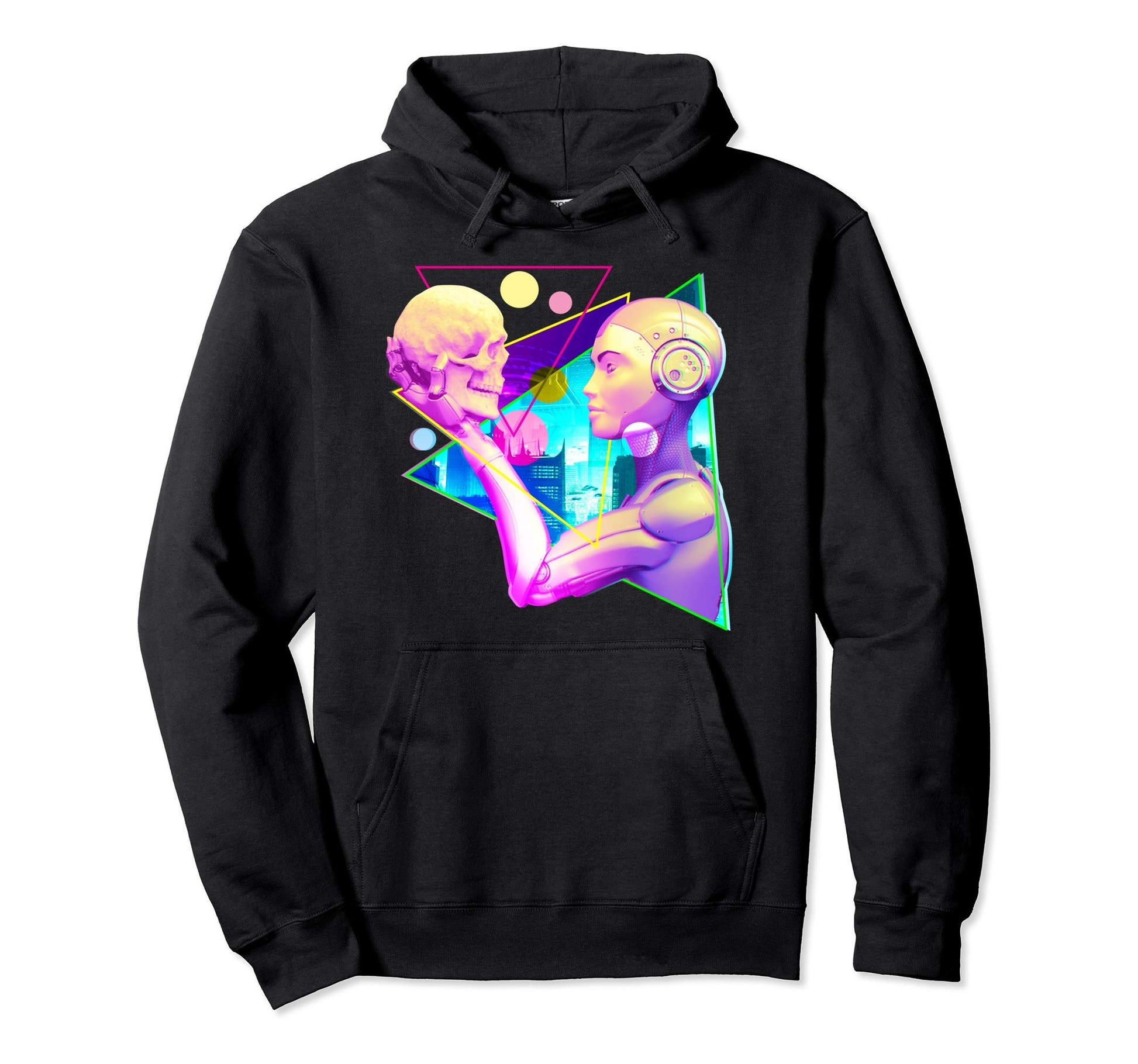 Sexy Cyborg Skull Alas Poor Yorick Hoodie - Unique Graphic Men Women - T-Shirt, Sweatshirt, Hoodie