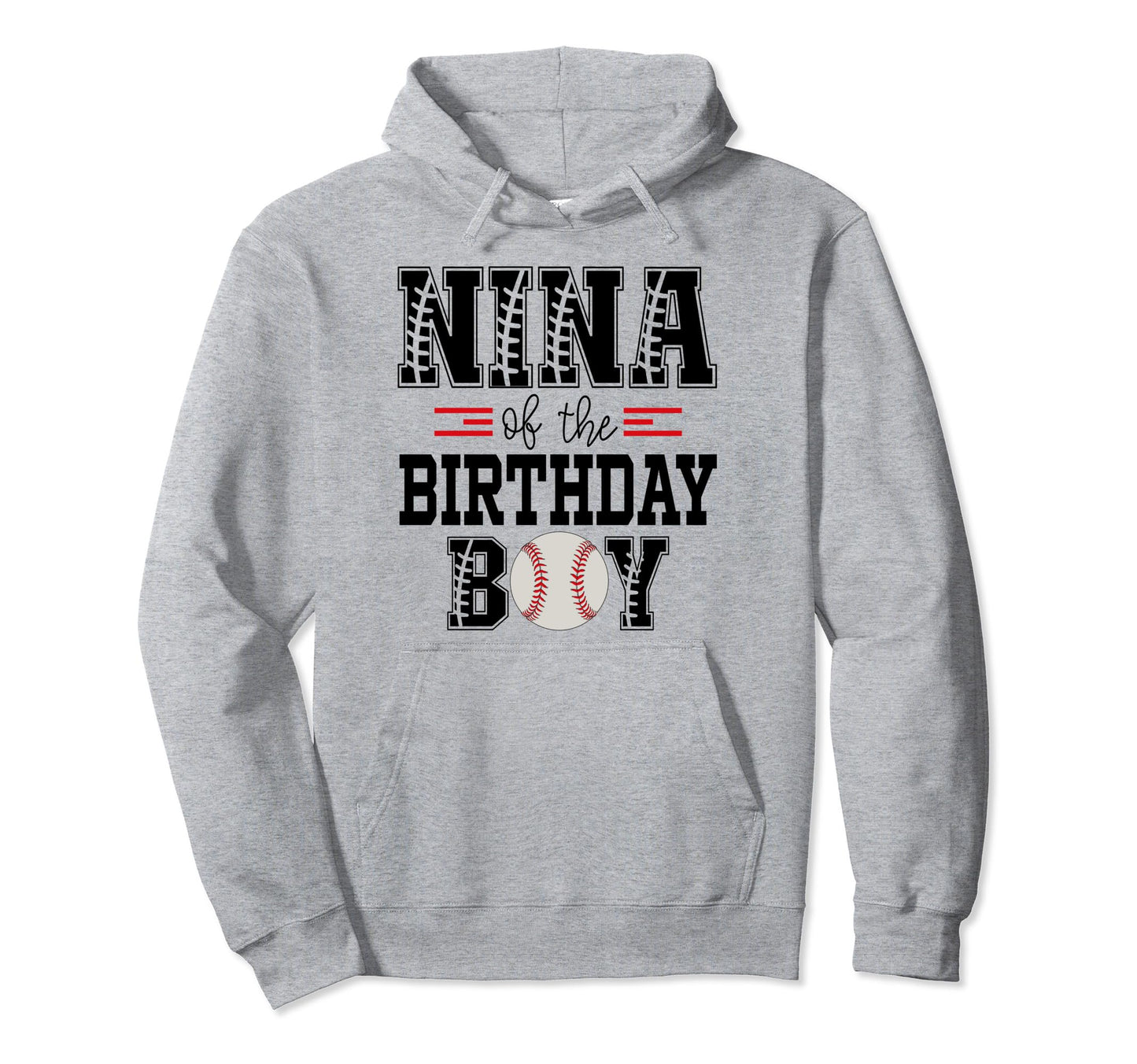 Nina Birthday Baseball Lover First Hoodie - Minimalist Print Men Women - T-Shirt, Sweatshirt, Hoodie