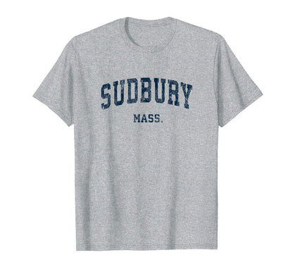 Sudbury Massachusetts Ma Varsity T-Shirt - Minimalist Print for Adults - T-Shirt, Sweatshirt, Hoodie