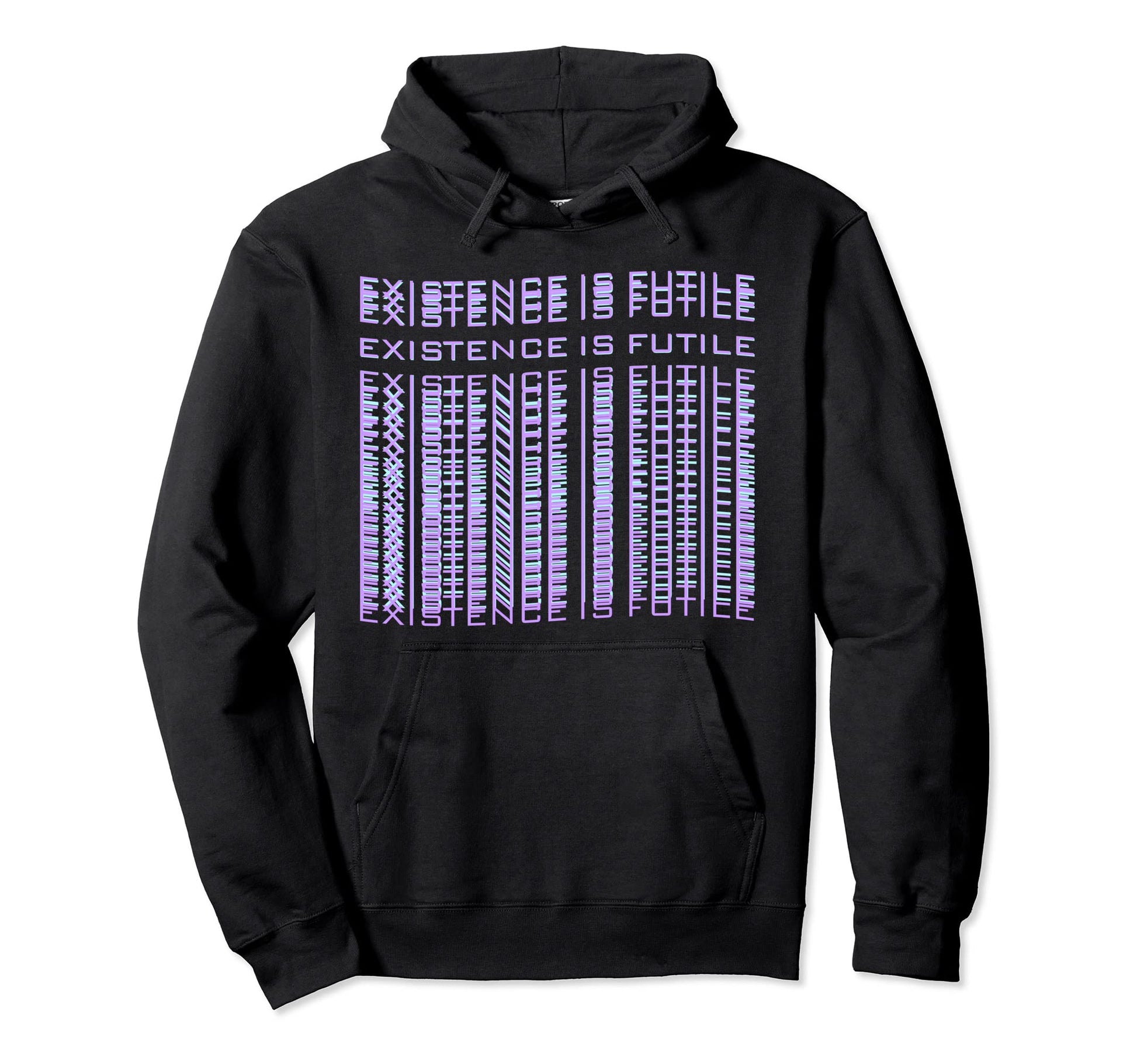 Existential Dread Existence Is Futile Wave Hoodie - Trendy Graphic Unisex - T-Shirt, Sweatshirt, Hoodie