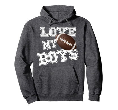 I Love My Football Moms Football Mom Hoodie - Graphic Print Men Women - T-Shirt, Sweatshirt, Hoodie