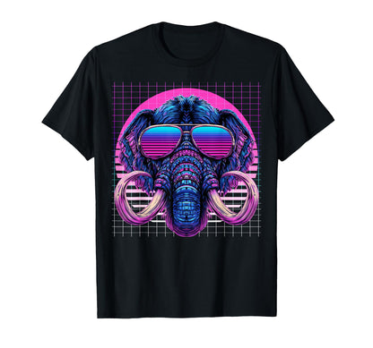 Mammoth Sunglasses Woolly Vaporwave T-Shirt - Minimalist Print for Adults - T-Shirt, Sweatshirt, Hoodie