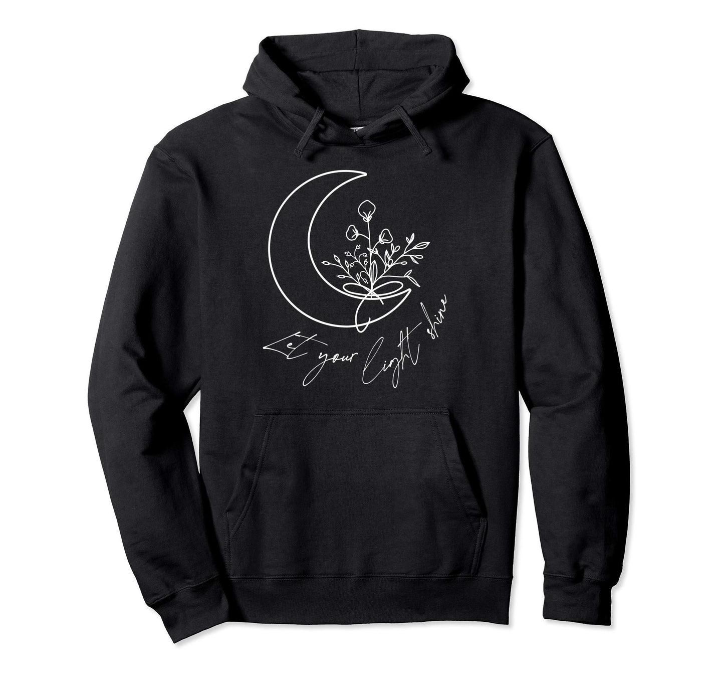 Let Your Light Shine Boho Peace Hippie Hoodie - Unique Graphic Men Women - T-Shirt, Sweatshirt, Hoodie