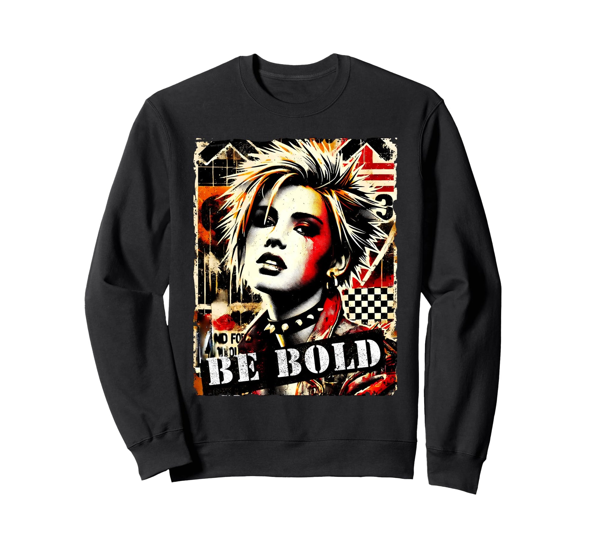 Punk Graffiti 90S Grunge Sweatshirt - Fun Novelty Design Men Women - T-Shirt, Sweatshirt, Hoodie