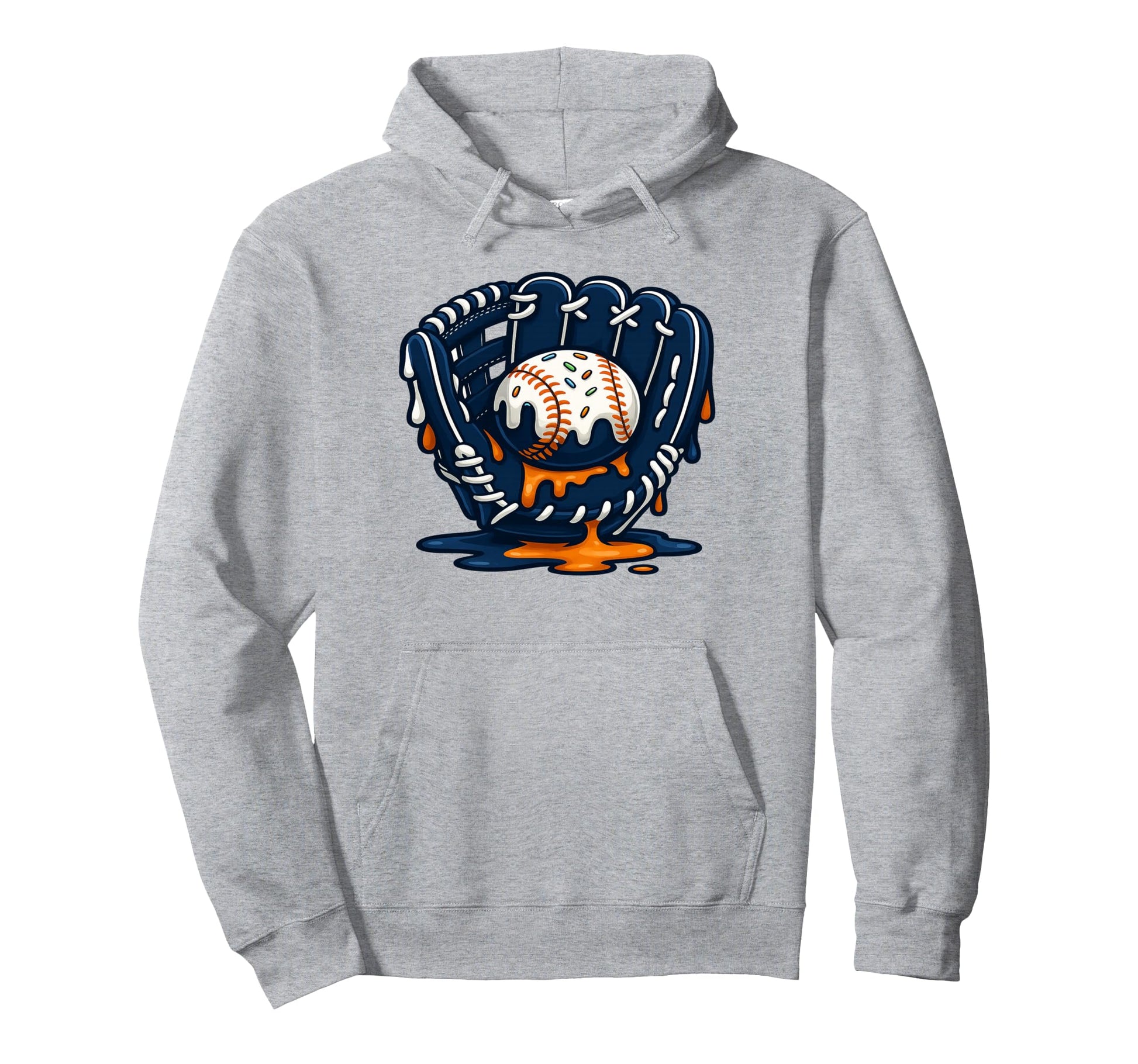 Baseball Drip Team And Ice Cream Hoodie - Graphic Print Men Women - T-Shirt, Sweatshirt, Hoodie