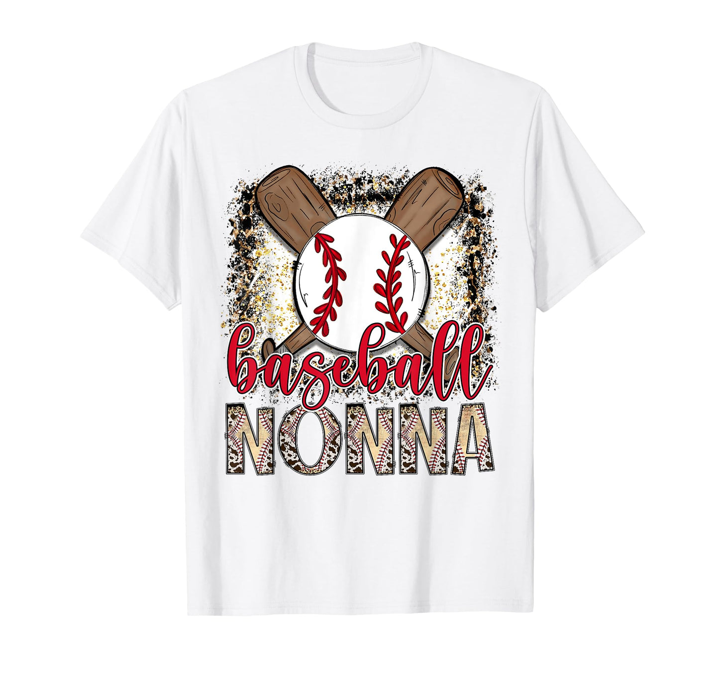 Baseball Nonna Leopard Proud Ball Nonna T-Shirt - Unique Graphic Men Women - T-Shirt, Sweatshirt, Hoodie