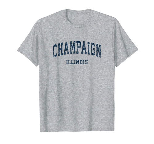 Champaign Illinois Il Varsity T-Shirt - Casual Everyday Wear for Adults - T-Shirt, Sweatshirt, Hoodie