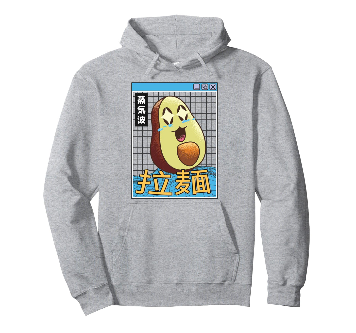 Happy Avocado Digital Japan 80S Otaku Hoodie - Trendy Graphic Men Women - T-Shirt, Sweatshirt, Hoodie