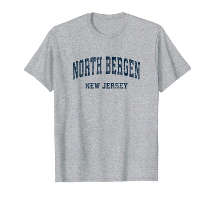 North Bergen New Jersey Nj Varsity T-Shirt - Aesthetic Graphic Unisex - T-Shirt, Sweatshirt, Hoodie