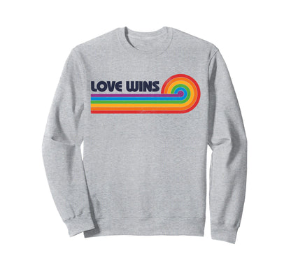 Lgbtq Love Wins Gay Pride Lgbt Sweatshirt - Fun Novelty Design for Adults - T-Shirt, Sweatshirt, Hoodie