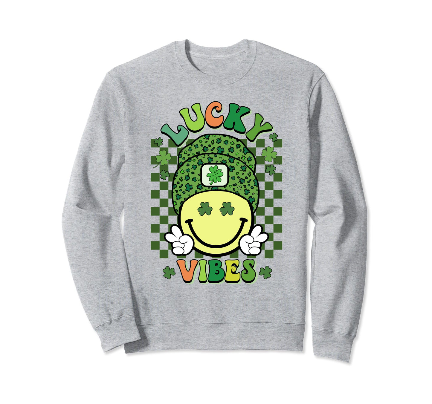 St Patricks Day Boho Groovy Sweatshirt - Aesthetic Graphic for Adults - T-Shirt, Sweatshirt, Hoodie