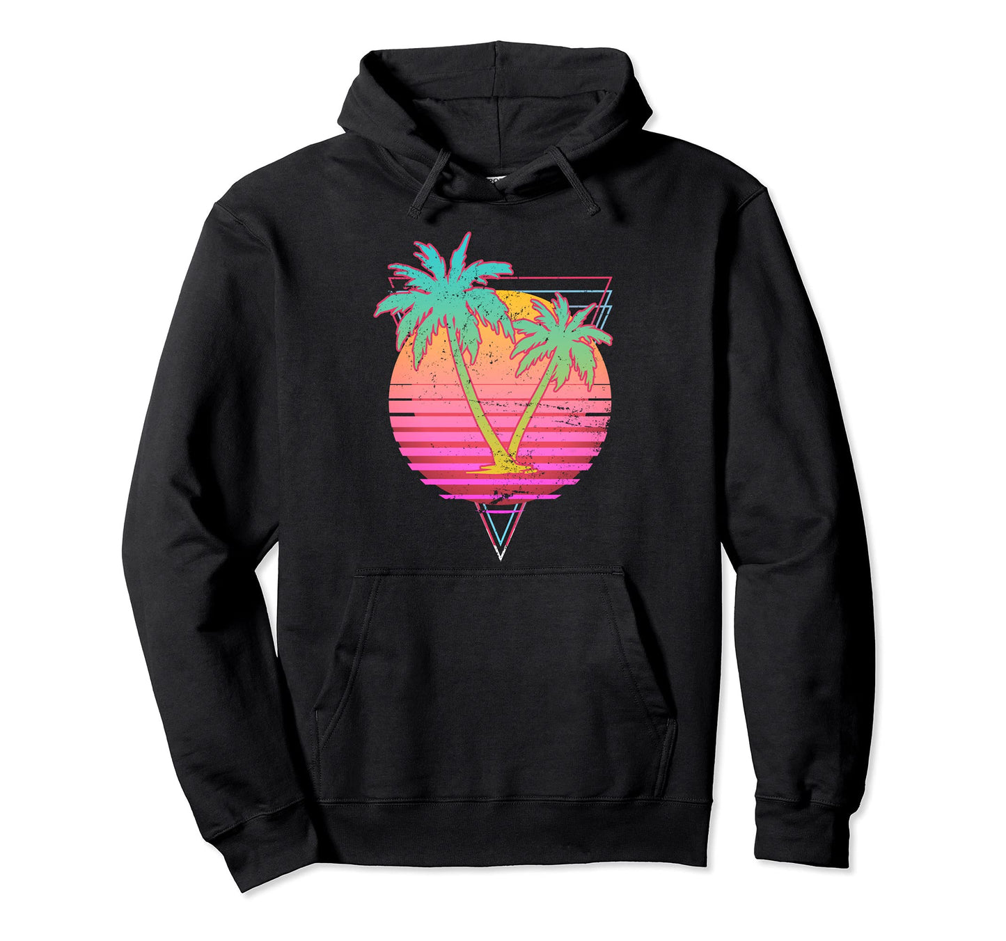 Tropical 90S Aesthetic 80S Art Sunset Hoodie - Streetwear Style Men Women - T-Shirt, Sweatshirt, Hoodie