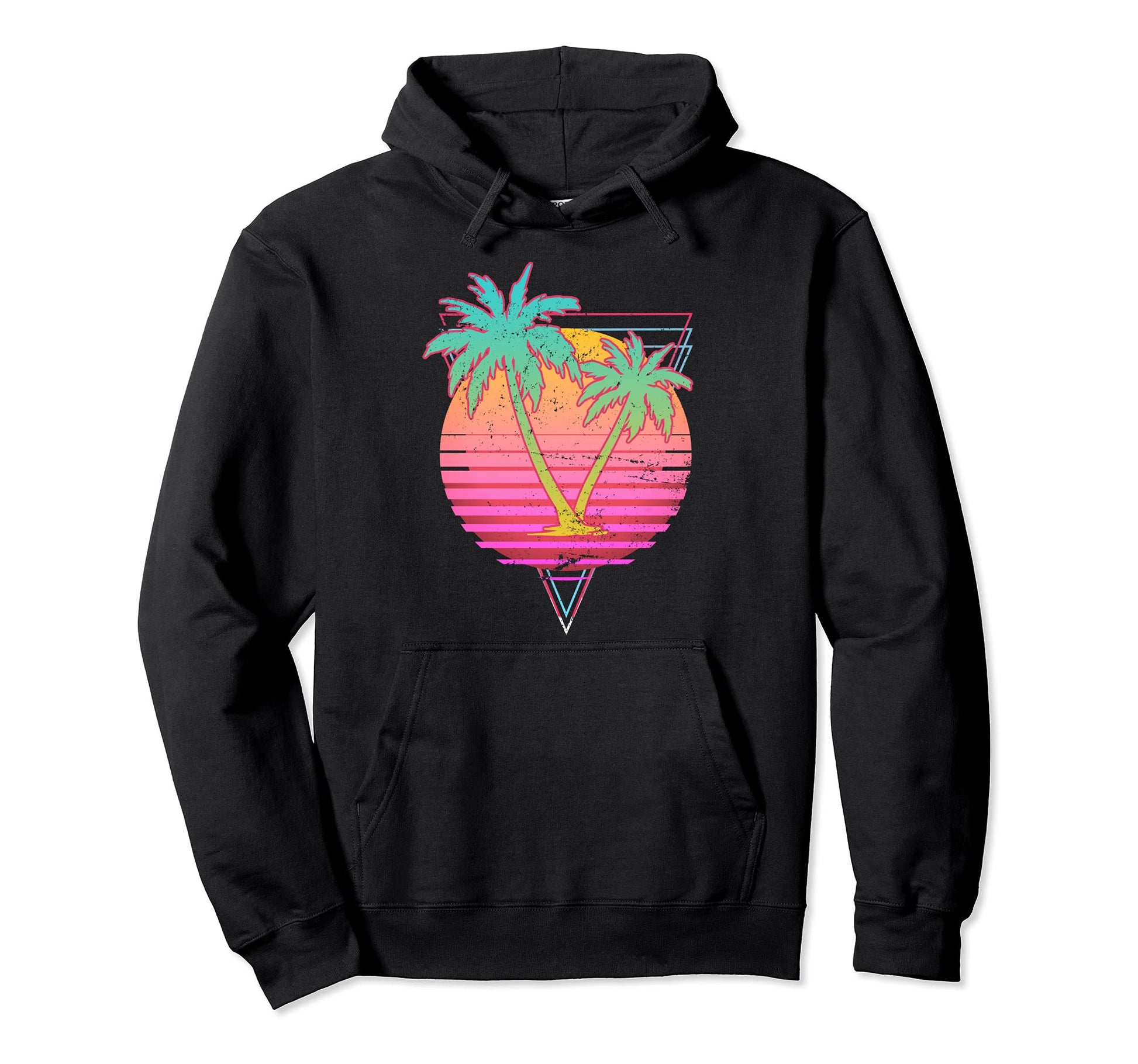 Tropical 90S Aesthetic 80S Art Sunset Hoodie - Streetwear Style Men Women - T-Shirt, Sweatshirt, Hoodie