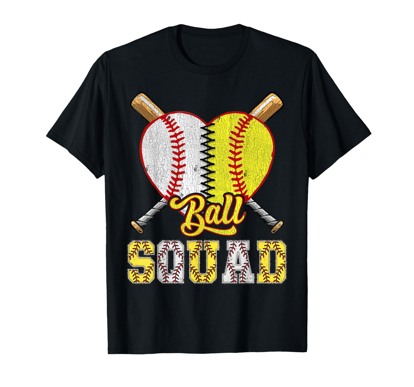 Squad Both Ball Grandpa Half T-Shirt - Aesthetic Graphic for Adults - T-Shirt, Sweatshirt, Hoodie