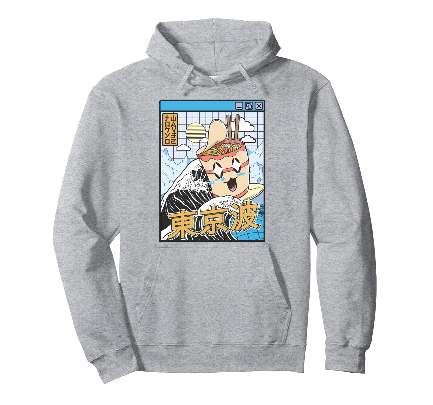 Instant Ramen Noodles Surfing Hoodie - Casual Everyday Wear for Adults - T-Shirt, Sweatshirt, Hoodie