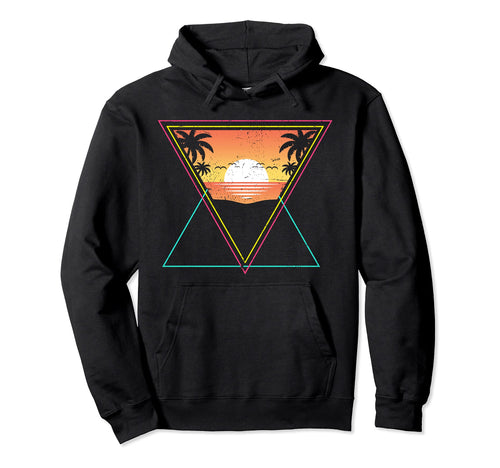 Tropical Summer 1990S Palm Trees 80S Hoodie - Streetwear Style Men Women - T-Shirt, Sweatshirt, Hoodie