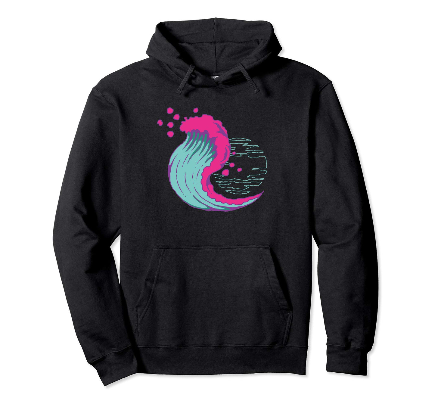 Aesthetic Vaporwave Offline Wave Gift Hoodie - Graphic Print for Adults - T-Shirt, Sweatshirt, Hoodie