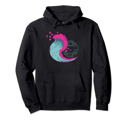 Aesthetic Vaporwave Offline Wave Gift Hoodie - Graphic Print for Adults - T-Shirt, Sweatshirt, Hoodie
