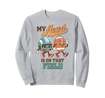 Football Mom Mama Biggest Fan Sweatshirt - Casual Everyday Wear for Adults - T-Shirt, Sweatshirt, Hoodie