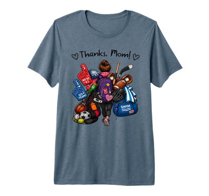 Mothers Day Thanks Mom Soccer T-Shirt - Casual Everyday Wear Unisex - T-Shirt, Sweatshirt, Hoodie